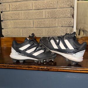 Adidas Kids Black and White Cleats